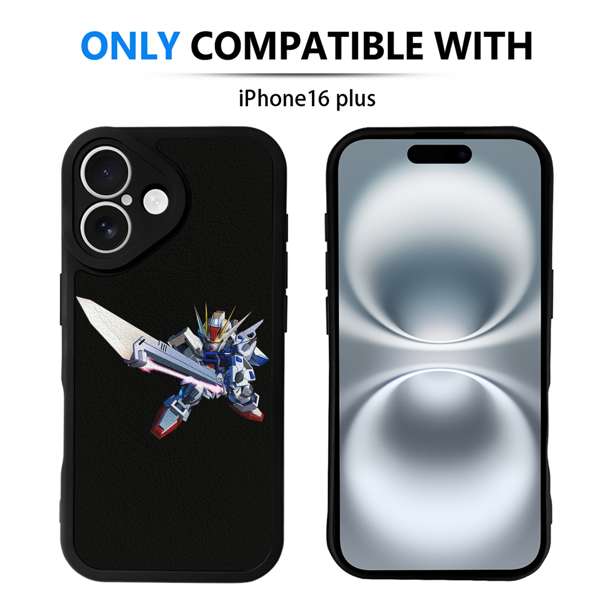 （画像用） 機動戦士ガンダム Mobile Suit Gundam 【iPhone 16シリーズ対応】シリコンスマホケース（レザー調） 材質：シリコン